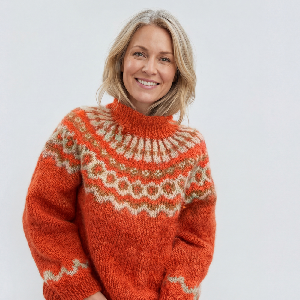 Цветелина | Елегантен зимен пуловер