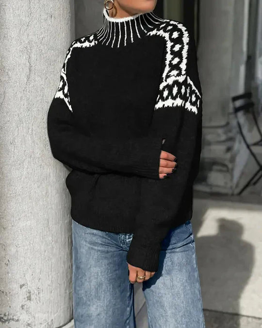 Ливия – Плетен Суитшърт с Качулка