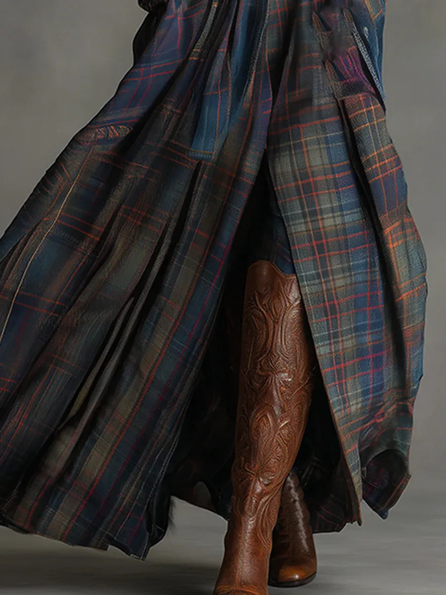 Алисън | Плътна макси рокля от изкуствен велур