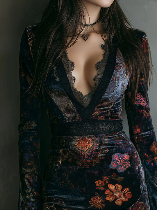 Yana™ - Boho Кадифена Рокля