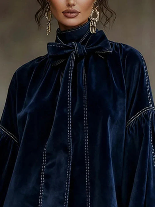 Ралица™ Кадифен Фенер Рокля