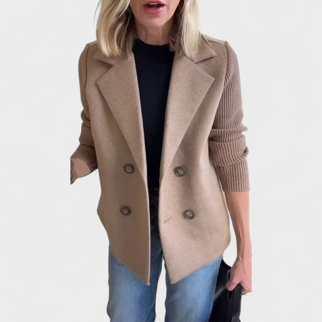 Валентина - Елегантно сако с плетени ръкави