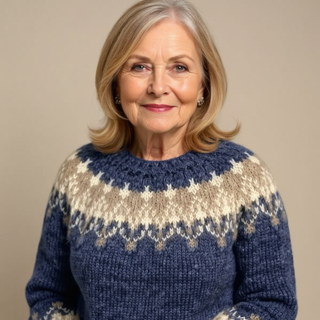 Саманта | Класически исландски пуловери с плетени мотиви