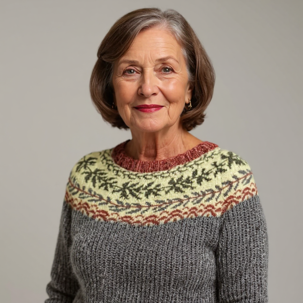 Ема | Класически винтидж пуловер в исландски стил